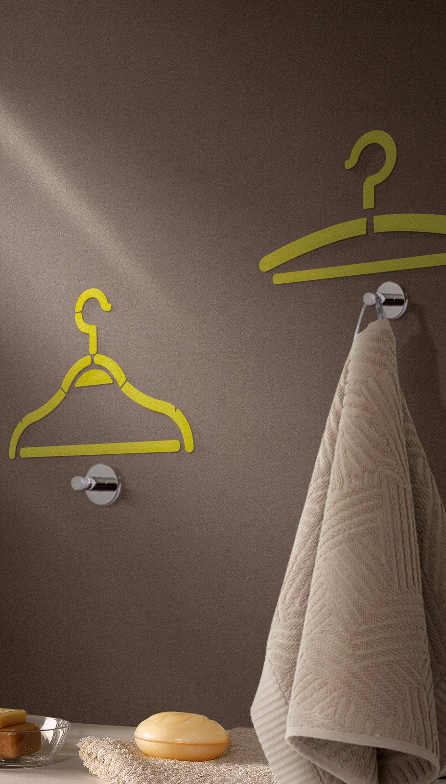 In bagno, décor a parete: senza le piastrelle e contenendo i costi ... Pitture su parete particolare