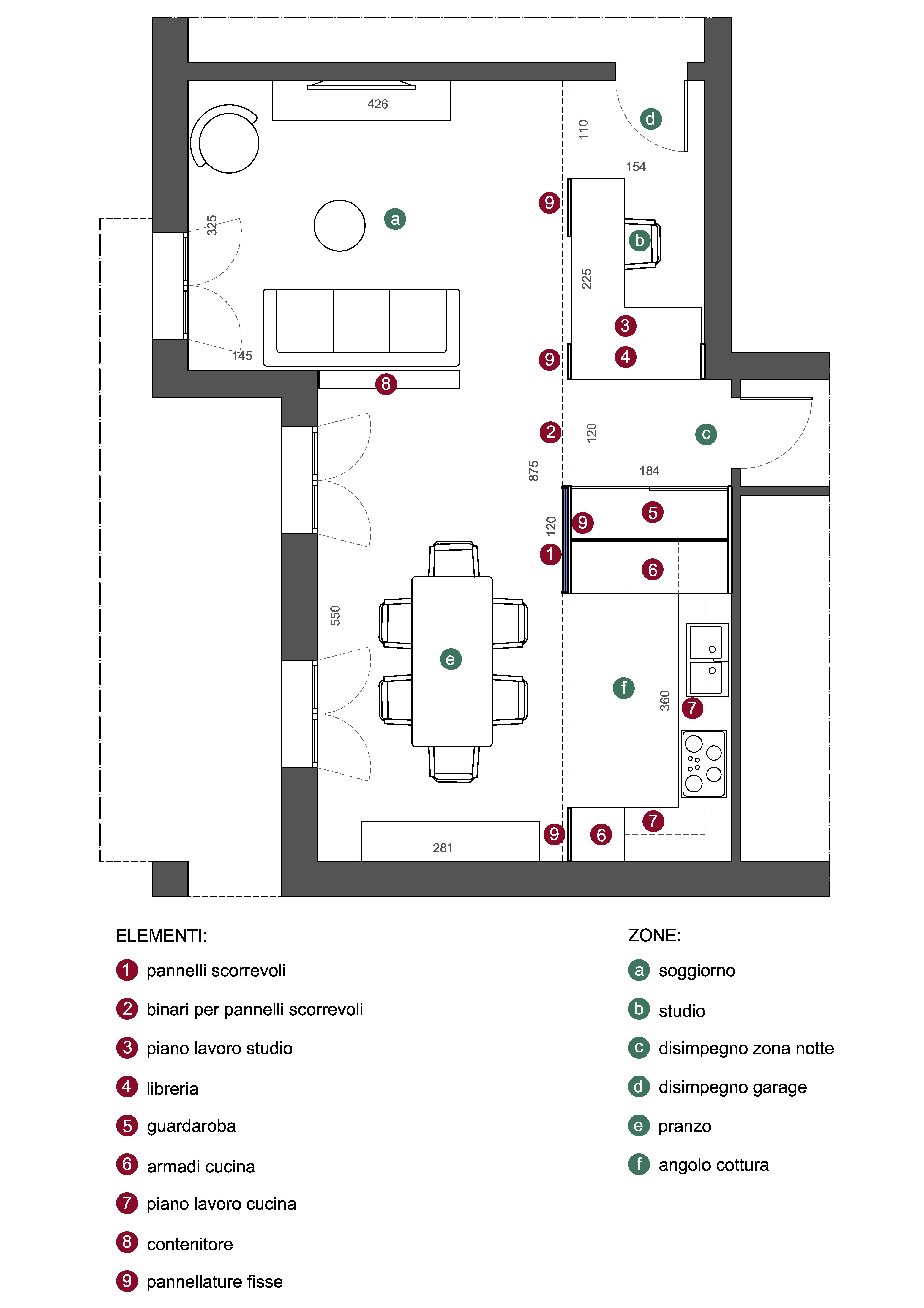 Come progettare una cucina in 3d. progetto di interni di un di mq ... Progettare una cucina on line