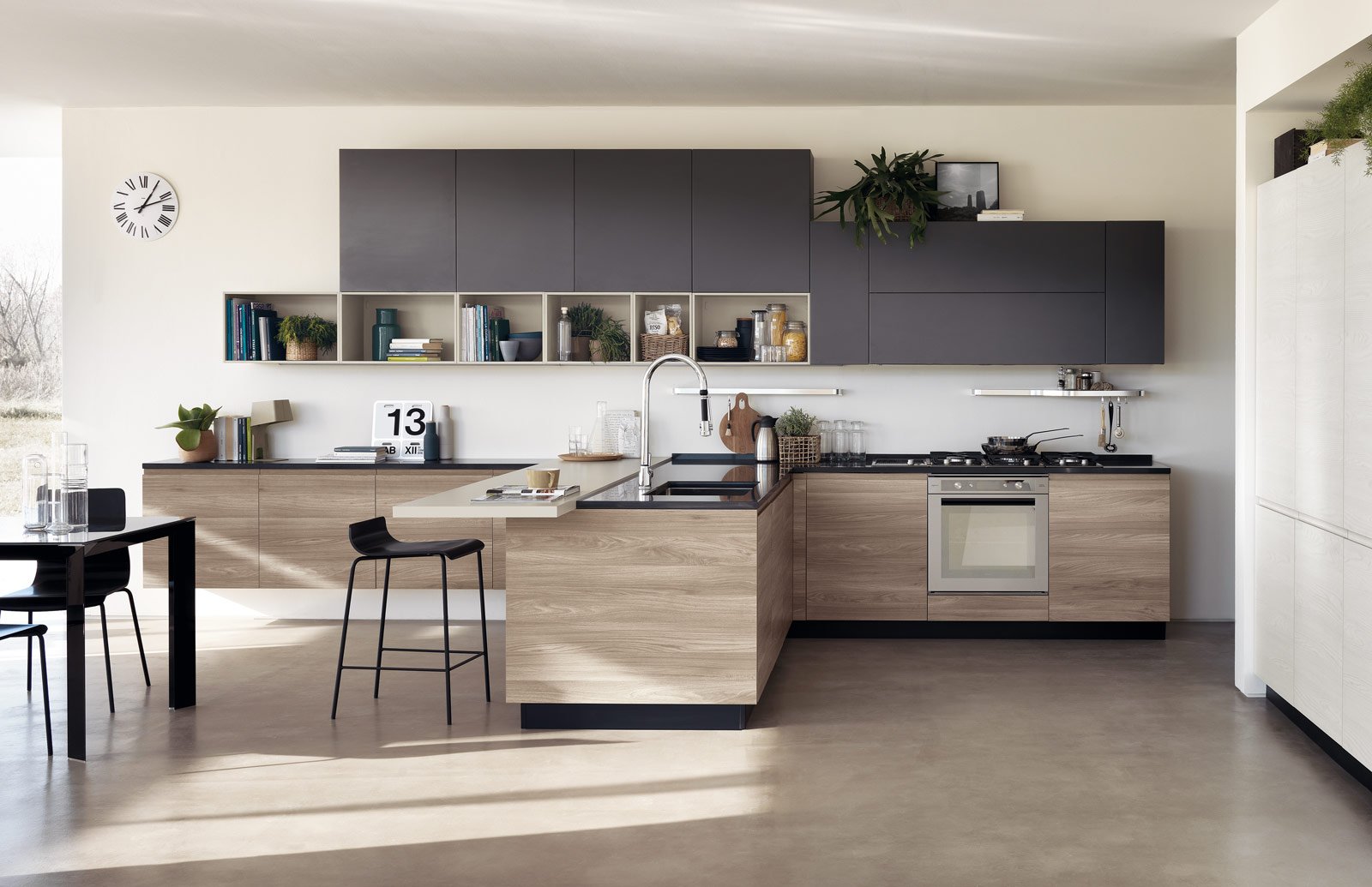 Cucine effetto legno per un ambiente caldo ed elegante cose di casa
