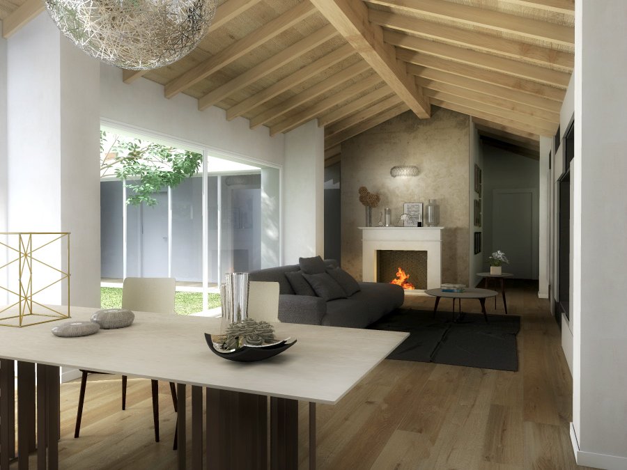 Arredare il soggiorno: il design lema per un'atmosfera calda e ... Soggiorno con camino classico