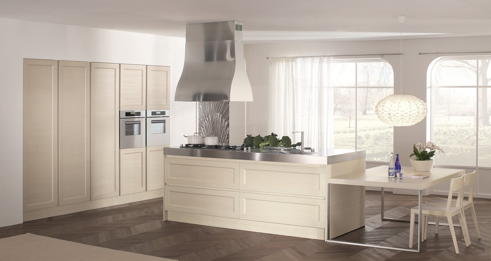Cucine in legno moderne ad angolo: cucine in legno guida alla ... Arredamento country chic camera da letto trulli