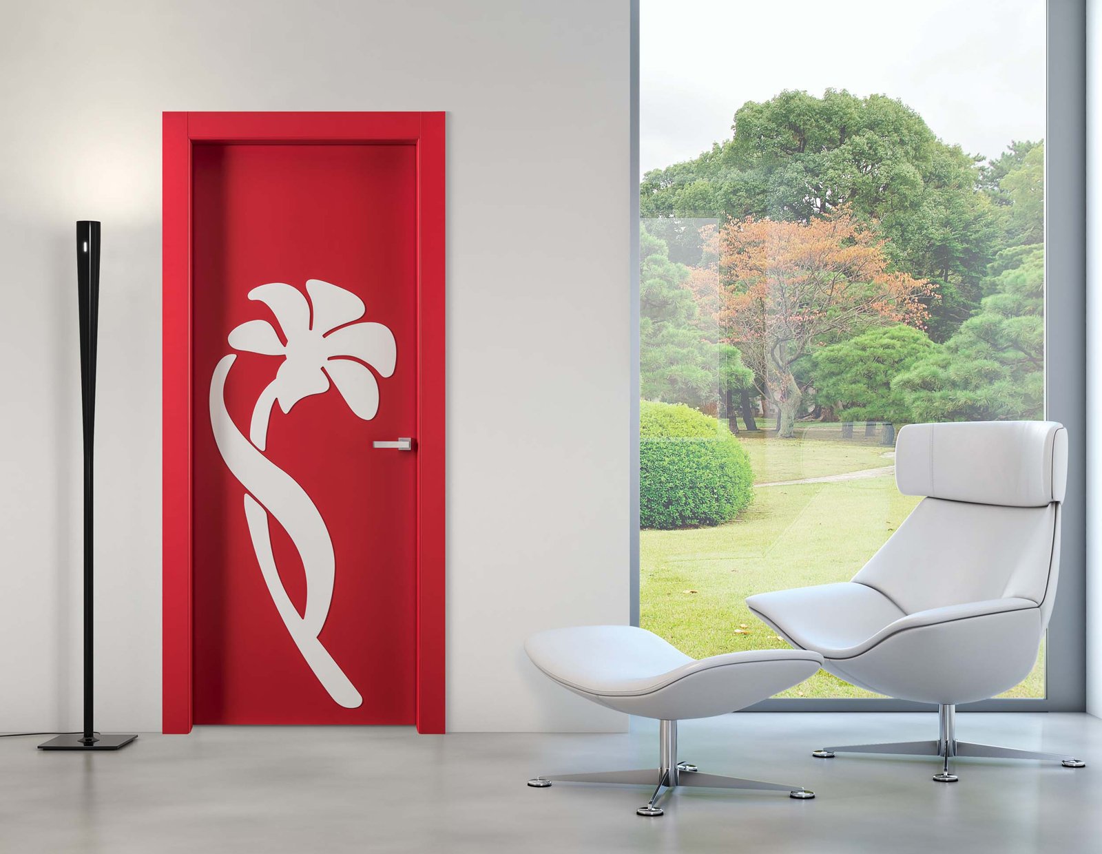 Arredare con i fiori. disegnati, incisi, modellati cose di casa