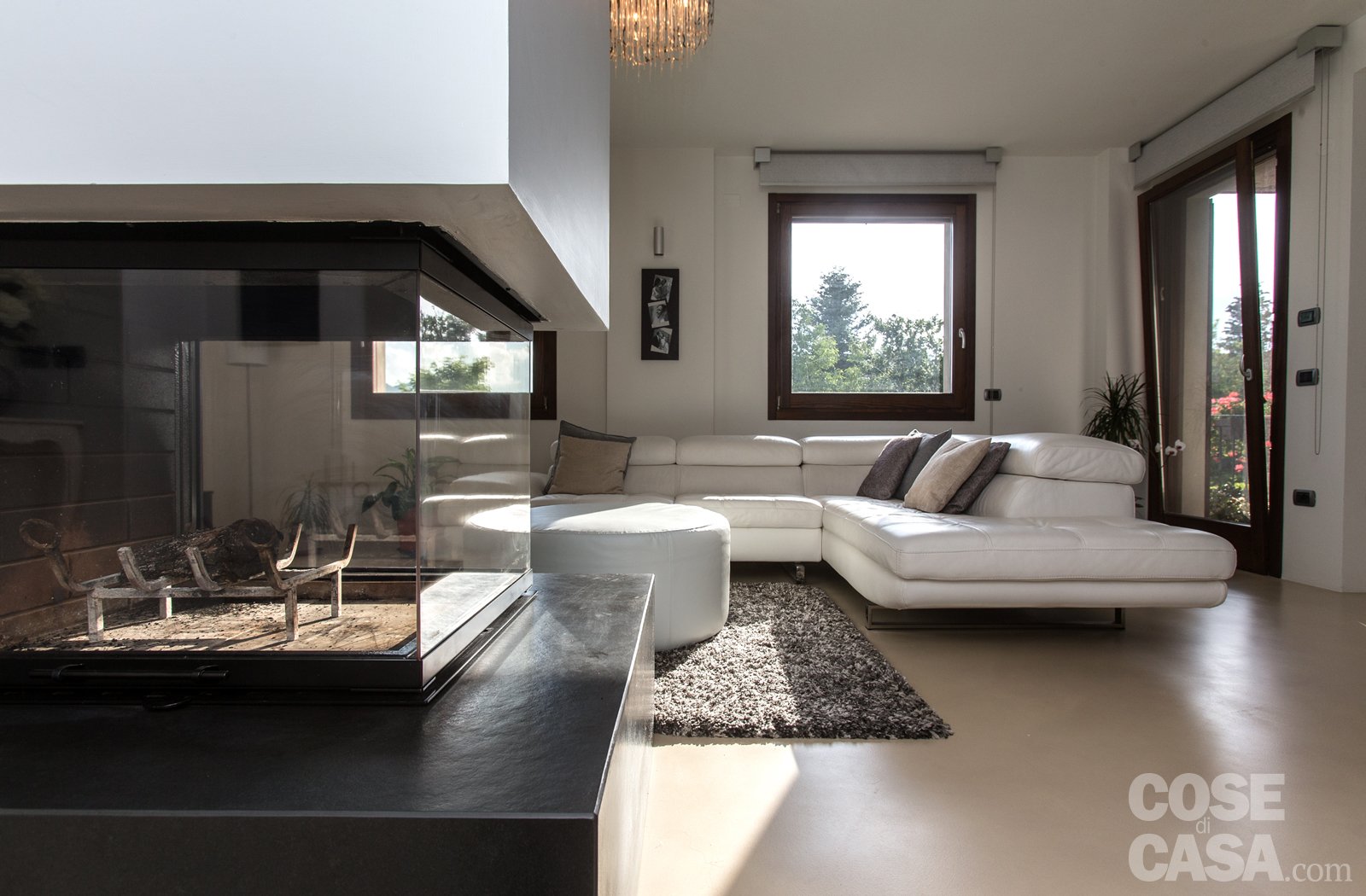 Zona living con parete in pietra ~ canlic for .
