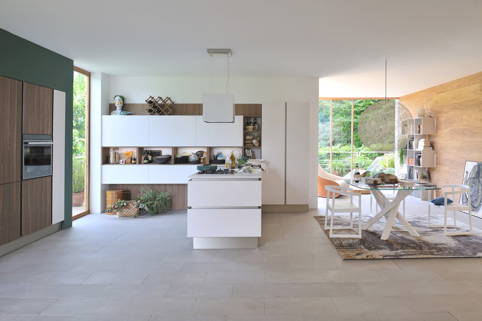 Cucine a vista per il loft, nel soggiorno open space cose di casa