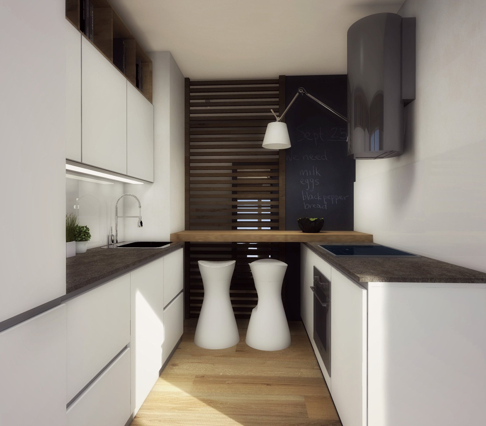 Arredamento cucine piccole: un progetto per meno di 6 mq cose di ...