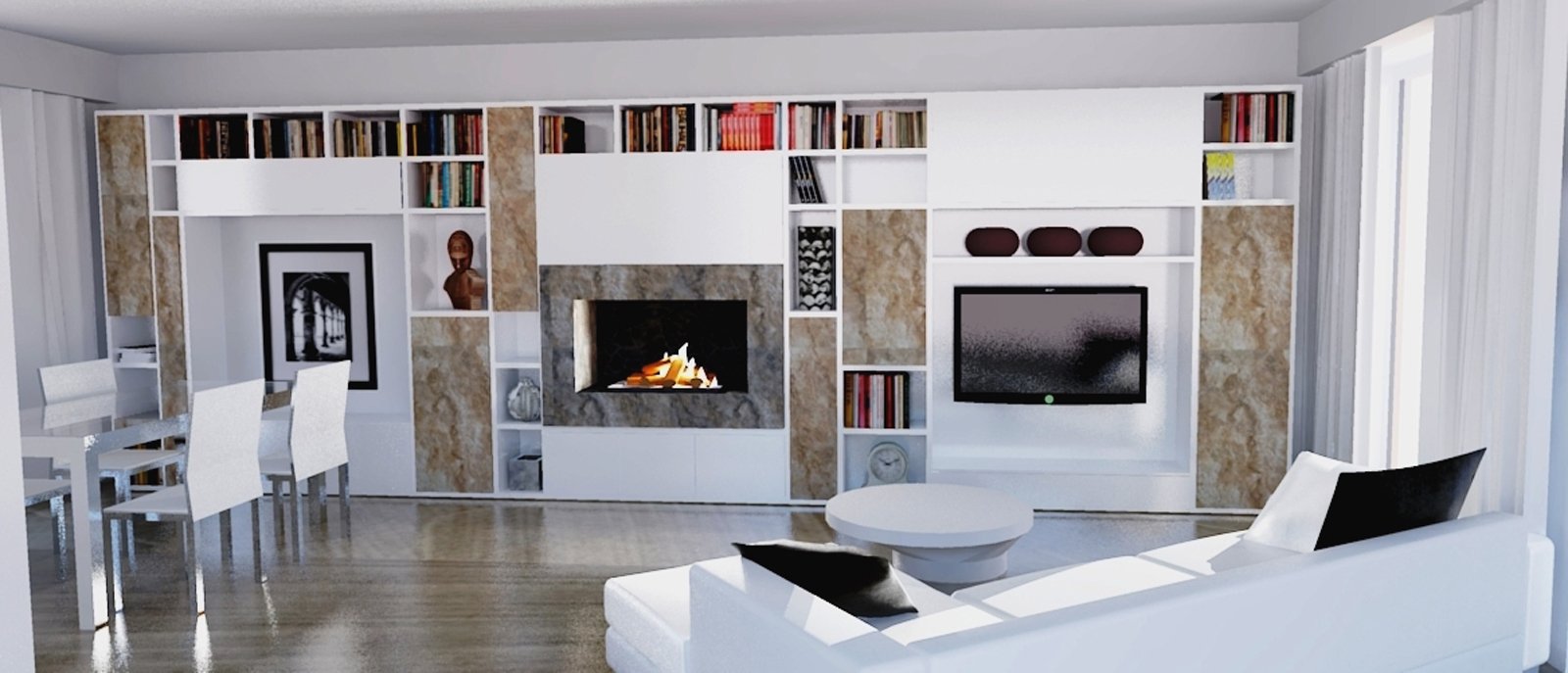 Parete attrezzata per il living cose di casa Parete attrezzate classiche moderne