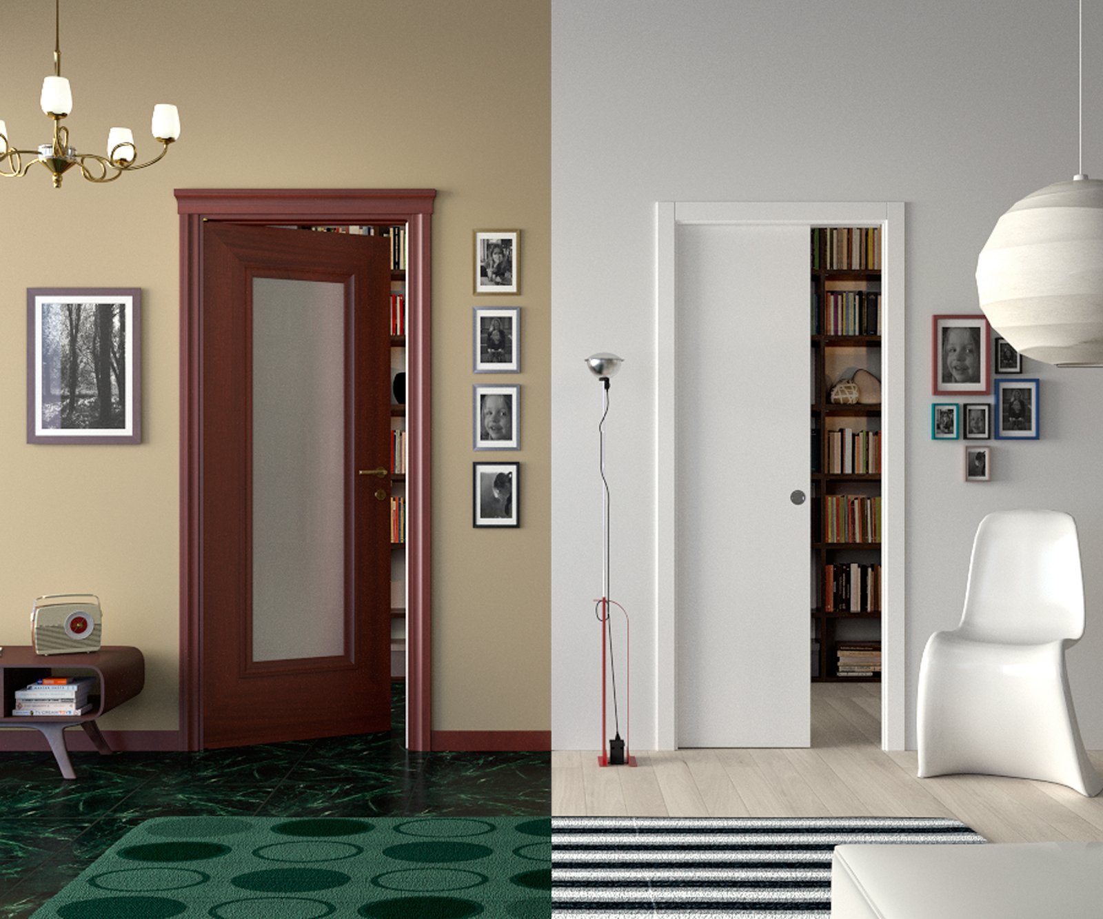 Sfruttare bene lo spazio: con porte e contenitori a scomparsa ...