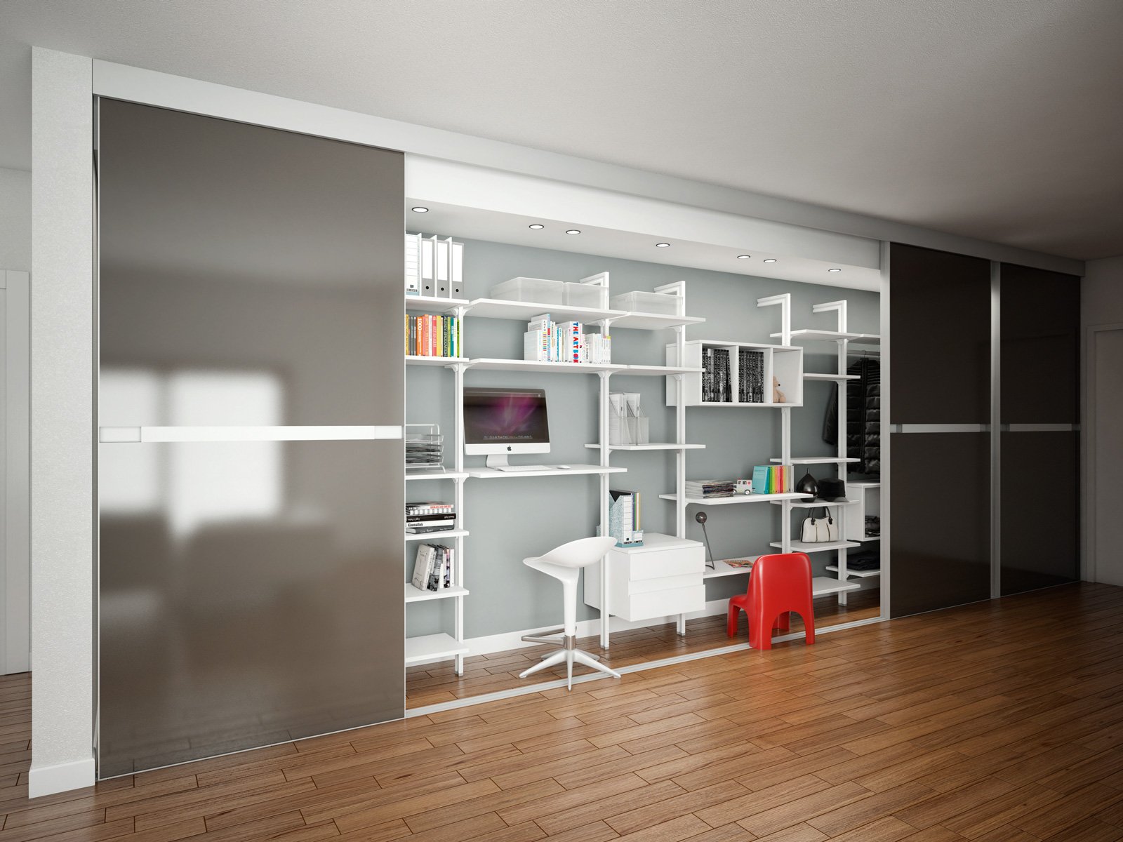 Librerie: pareti attrezzate multifunzione cose di casa Pittura decorativa leroy merlin