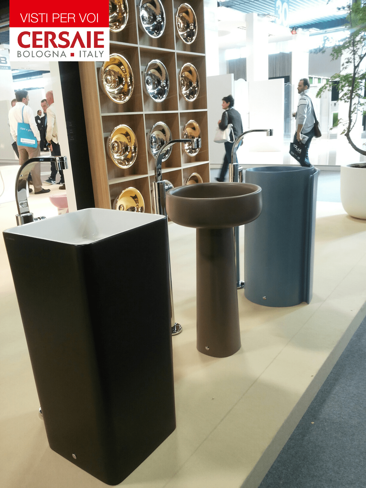Cersaie 2015: materiali e forme per il bagno cose di casa Box doccia irregolare tondo