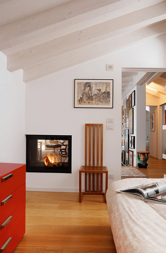 Posso installare un camino o una stufa? cose di casa Camera da letto moderna con camino