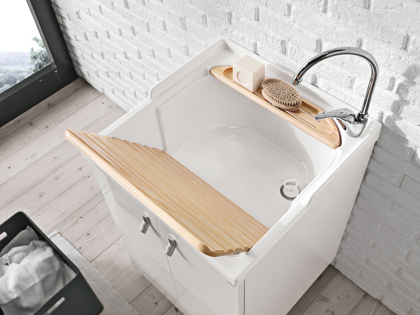 Mobili lavabo piccoli. per risparmiare centimetri preziosi cose ... Lavabo da esterno