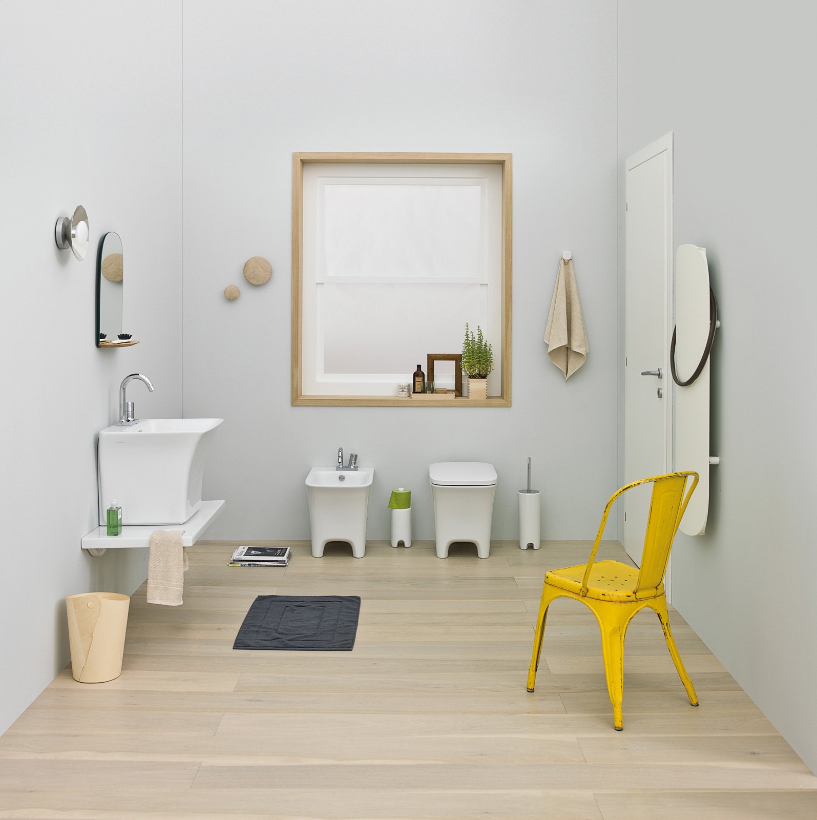 Salvaspazio per il bagno: water e bidet piccoli cose di casa