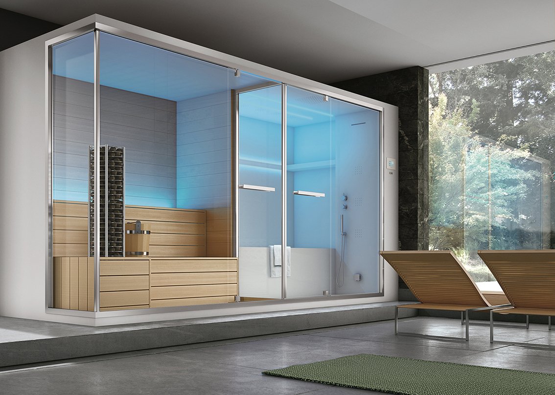 Non solo sauna e bagno turco: il benessere secondo hafro geromin ... Docce multifunzione con sauna