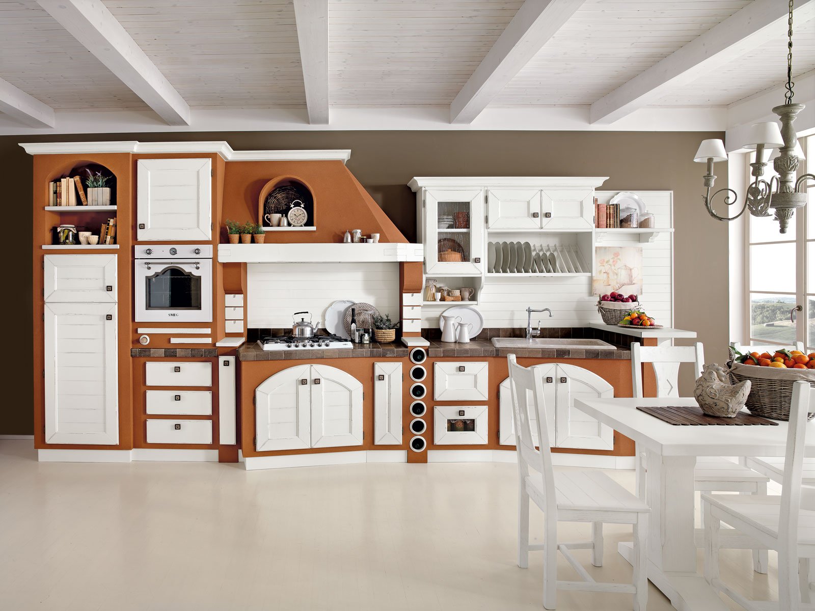Cucine rustiche con camino: cucine country marchi. ambientazioni ...
