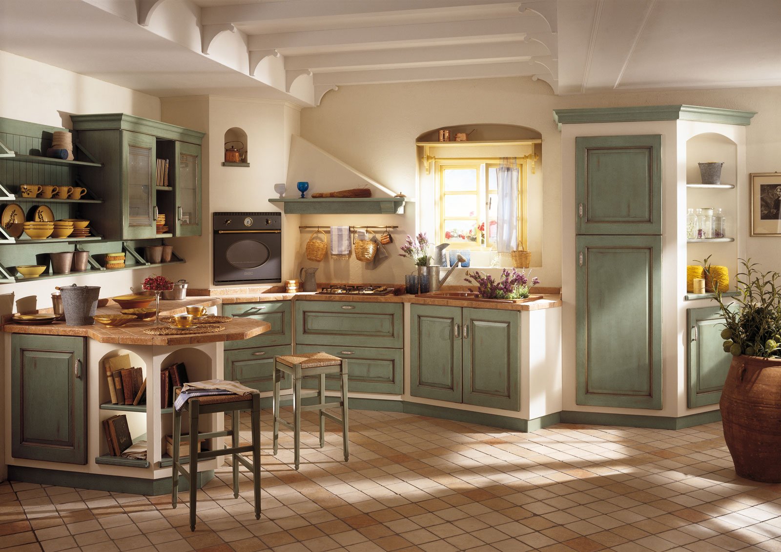 Cucine effetto muratura. vera o finta? cose di casa Modelli camini