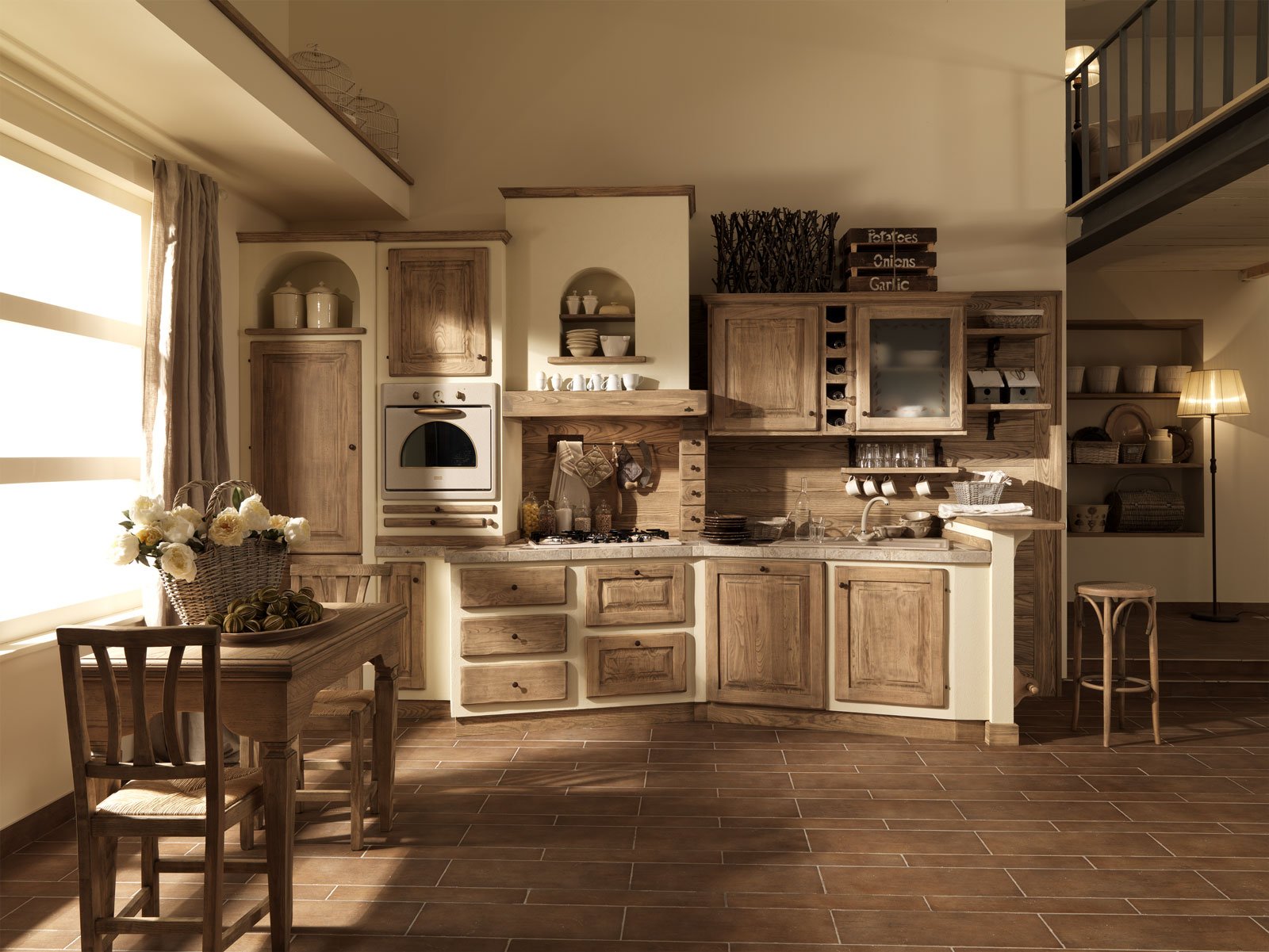 Cucine rustiche con camino: cucine country marchi. ambientazioni ...