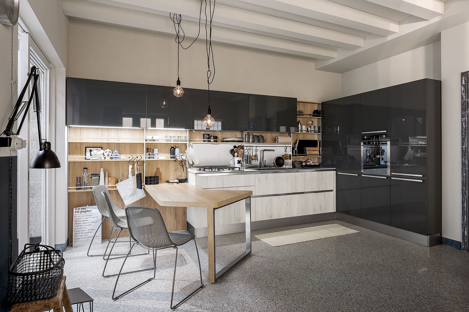 Cucine con ante scorrevoli a scomparsa: dimensioni minime cucina ...