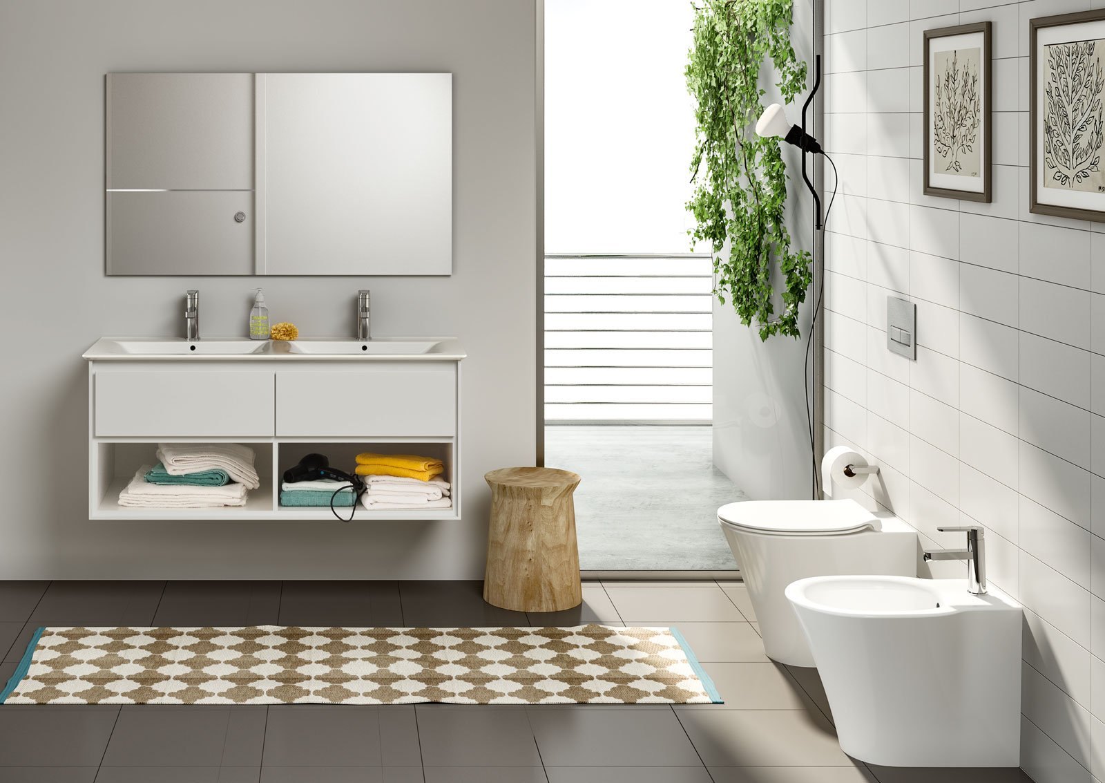 Per il bagno, "light design" per la nuova collezione connect air ...