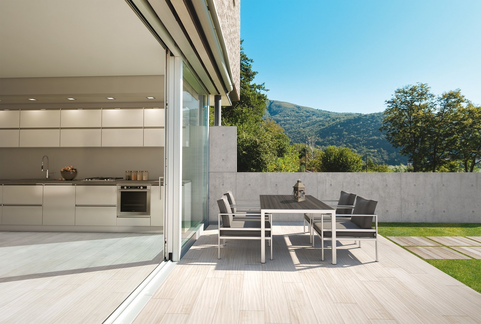 Pavimenti per l'esterno, effetto legno e pietra cose di casa