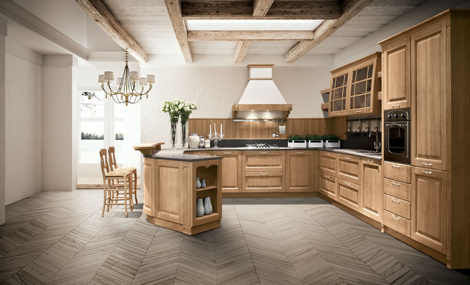 Cucine classiche in legno o laccate cose di casa Camerette classiche noce scuro