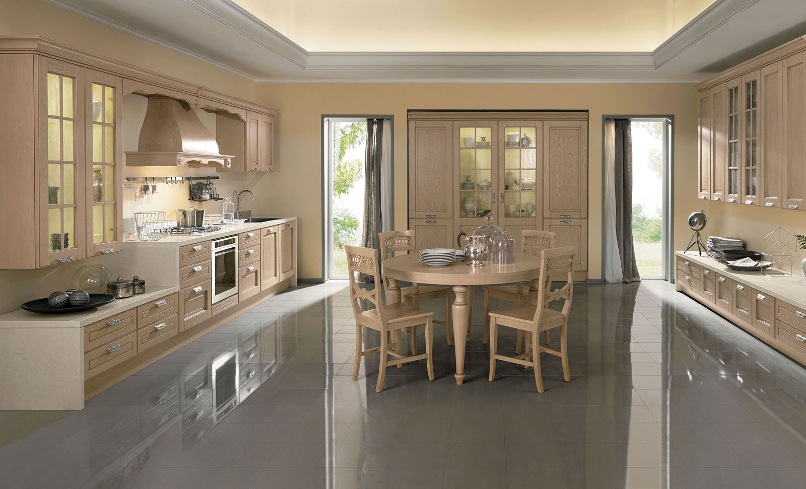 Cucine classiche in legno o laccate cose di casa Camerette classiche noce scuro