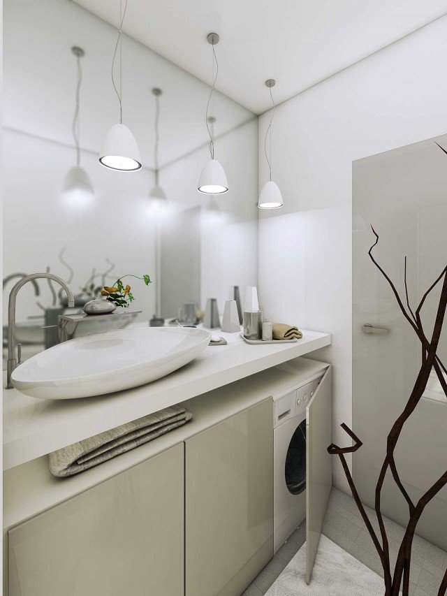 Un vano doppio uso L’antibagno – nuovo – è anche zona lavanderia, sfruttando la base del lavabo con gli elettrodomestici dedicati. L’arredo è gradevole e curato: grazie alle nuove collezioni per gli spazi di servizio che permettono di ottenere risultati sia estetici che funzionali. Un vano doppio uso L’antibagno – nuovo – è anche zona lavanderia, sfruttando la base del lavabo con gli elettrodomestici dedicati. L’arredo è gradevole e curato: grazie alle nuove collezioni per gli spazi di servizio che permettono di ottenere risultati sia estetici che funzionali.