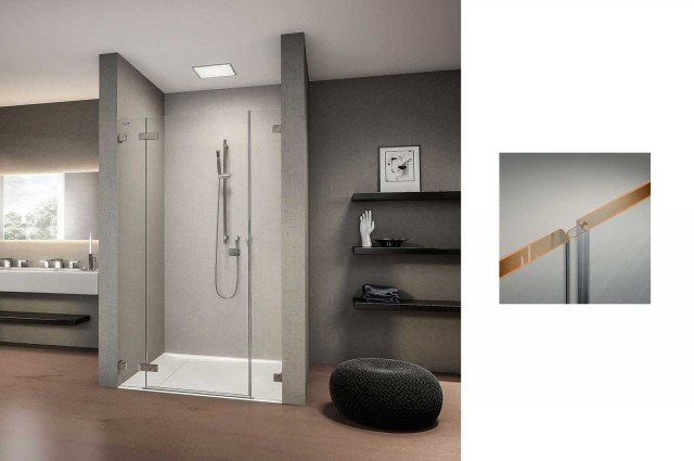 7) Il box privo di profili è elegante e anche facile da pulire. Punta su chiusure magnetiche e su un sistema clip-in, con il quale il fissaggio delle guarnizioni di tenuta in pvc avviene direttamente a filo lungo le lastre: sulla loro superficie liscia e priva di interruzioni il calcare non si deposita. Collection 3 Plus di Duscholux. www.duscholux.it 7) Il box privo di profili è elegante e anche facile da pulire. Punta su chiusure magnetiche e su un sistema clip-in, con il quale il fissaggio delle guarnizioni di tenuta in pvc avviene direttamente a filo lungo le lastre: sulla loro superficie liscia e priva di interruzioni il calcare non si deposita. Collection 3 Plus di Duscholux. www.duscholux.it