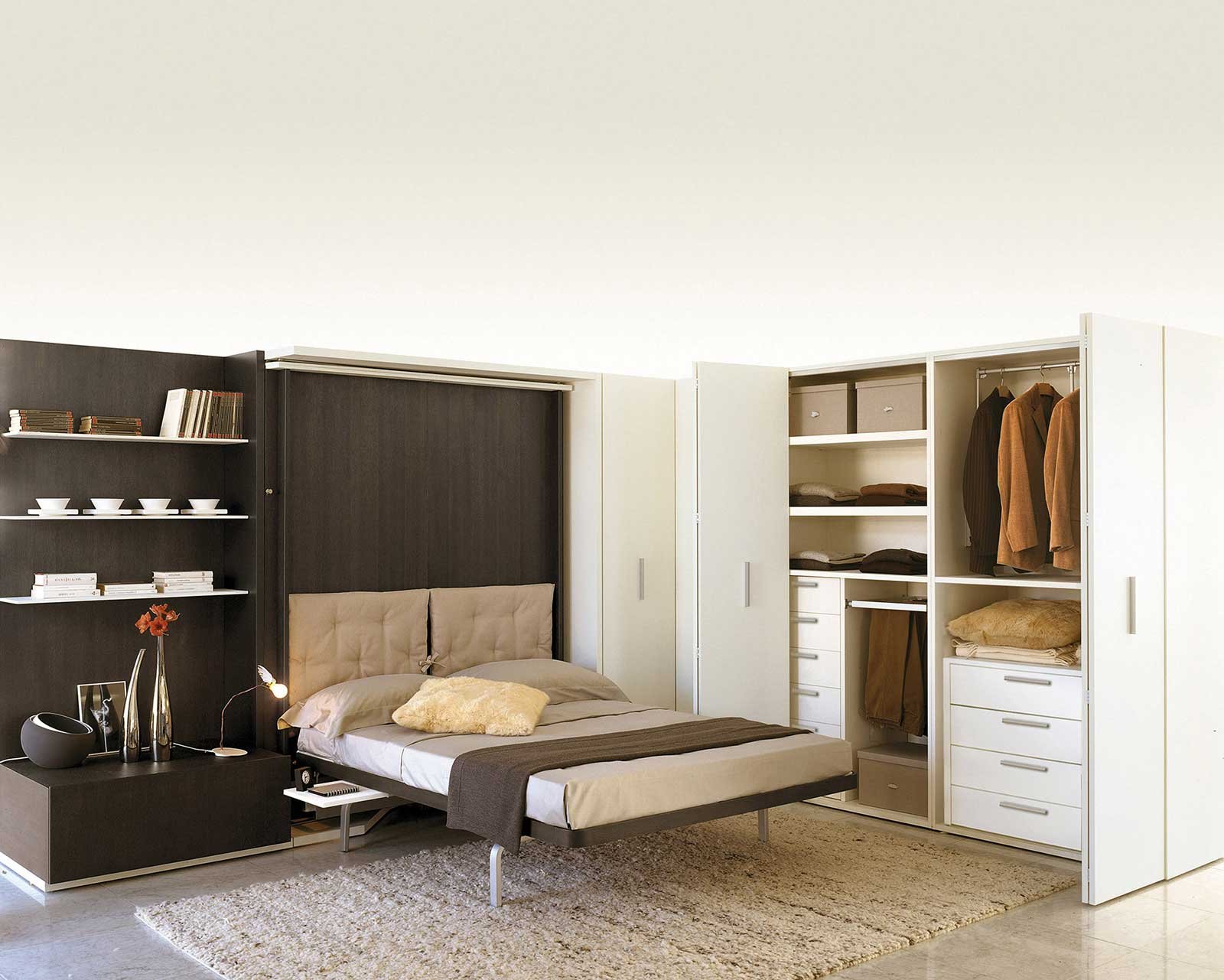 Arredare la camera da letto cose di casa Comodini e armadio grigio