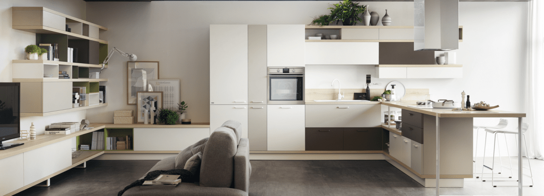 Penisola per la cucina. non solo per dividere in zone cose di casa
