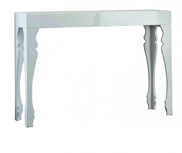 In mdf con finitura laccata, la console Art. 57534 di Brandani è caratterizzata dalle gambe sagomate. Misura L 110 x P 27 x H 75 cm. € 199* In mdf con finitura laccata, la console Art. 57534 di Brandani è caratterizzata dalle gambe sagomate. Misura L 110 x P 27 x H 75 cm. € 199*