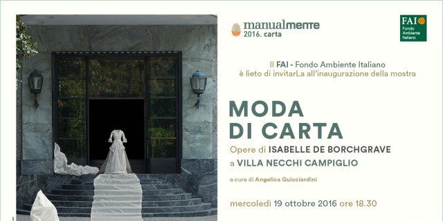 Moda di Carta. Opere di Isabelle de Borchgrave a Villa Necchi Campiglio Moda di Carta. Opere di Isabelle de Borchgrave a Villa Necchi Campiglio