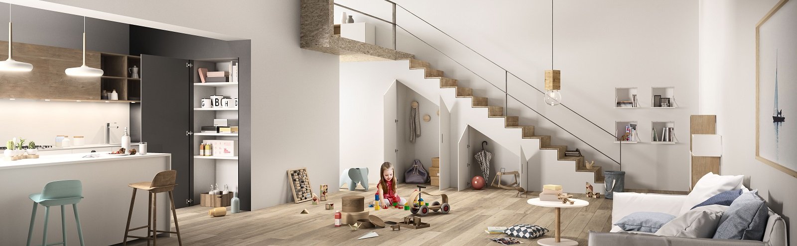 Armadio sottoscala con soluzioni filomuro cose di casa