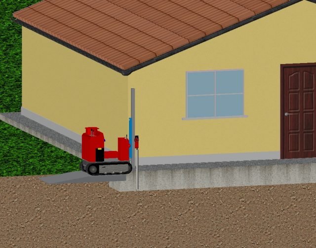 La tecnologia Lift Pile® di Novatek è basata sull’utilizzo di micropali a pressione in acciaio e un dispositivo di precarica regolabile. Il micropalo a pressione è una struttura cilindrica composta da più moduli in acciaio ad aderenza migliorata connessi tra loro da un giunto filettato. Essi vengono infissi in profondità mediante la pressione esercitata da un martinetto idraulico ancorato con barre in acciaio alla struttura da sollevare e consolidare.
Il dispositivo di precarica regolabile è un elemento in acciaio che viene connesso alla sommità del micropalo e bloccato all’interno della fondazione. In seguito si può procedere alla precarica del micropalo con l’utilizzo di una specifica chiave dinamometrica fino a raggiungere la portata stabilita da progetto. www.novatek.it La tecnologia Lift Pile® di Novatek è basata sull’utilizzo di micropali a pressione in acciaio e un dispositivo di precarica regolabile. Il micropalo a pressione è una struttura cilindrica composta da più moduli in acciaio ad aderenza migliorata connessi tra loro da un giunto filettato. Essi vengono infissi in profondità mediante la pressione esercitata da un martinetto idraulico ancorato con barre in acciaio alla struttura da sollevare e consolidare.
Il dispositivo di precarica regolabile è un elemento in acciaio che viene connesso alla sommità del micropalo e bloccato all’interno della fondazione. In seguito si può procedere alla precarica del micropalo con l’utilizzo di una specifica chiave dinamometrica fino a raggiungere la portata stabilita da progetto. www.novatek.it