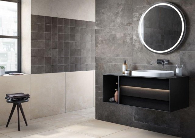Ash&Burn, di Vitra, è una collezione di piastrelle ceramiche studiate per offrire una reinterpretazione del cemento industriale, attraverso la proposta di colori ricercati e texture originali. I formati esagonali o di forma classica, a mattone, e disponibili in diverse dimensioni, permettono di comporre superfici creative. Ash&Burn, di Vitra, è una collezione di piastrelle ceramiche studiate per offrire una reinterpretazione del cemento industriale, attraverso la proposta di colori ricercati e texture originali. I formati esagonali o di forma classica, a mattone, e disponibili in diverse dimensioni, permettono di comporre superfici creative.