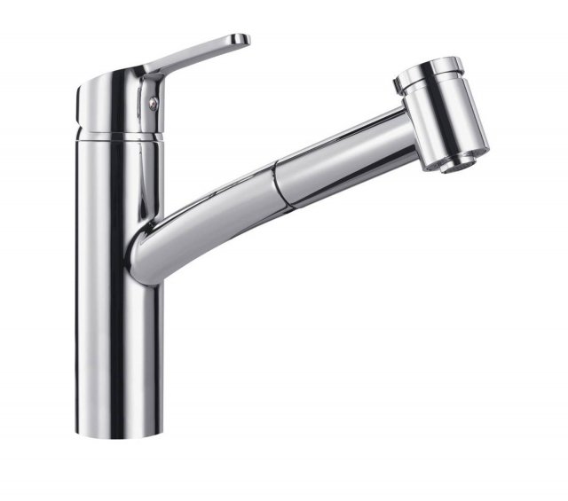 Cromato, il miscelatore monocomando Smart Doccia di Franke ha doccetta estraibile a doppio getto. La rotazione della canna è di 110° e l’altezza della bocca di erogazione è di 20,8 cm. Prezzo 230,60 euro. www.franke.it Cromato, il miscelatore monocomando Smart Doccia di Franke ha doccetta estraibile a doppio getto. La rotazione della canna è di 110° e l’altezza della bocca di erogazione è di 20,8 cm. Prezzo 230,60 euro. www.franke.it