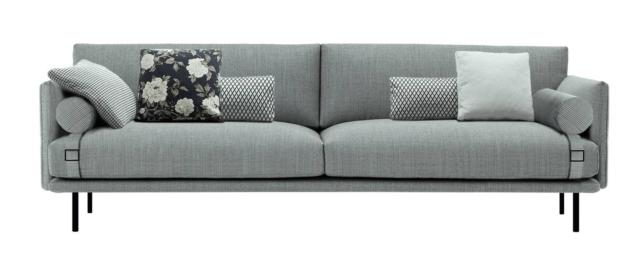 Mies di Calligaris, design Stefano Cavazzana, è il nuovo divano, disponibile sia fisso sia modulare, imbottito in poliuretano espanso e misto piuma, rivestito in tessuto sfoderabile e impreziosito dal dettaglio della fibbia. I piedini in metallo nickel nero opaco sollevano la struttura e la alleggeriscono. É disponibile in diversi formati. Misura L 190 /220 /250 x P 95 x H 80 cm. www.calligaris.it Mies di Calligaris, design Stefano Cavazzana, è il nuovo divano, disponibile sia fisso sia modulare, imbottito in poliuretano espanso e misto piuma, rivestito in tessuto sfoderabile e impreziosito dal dettaglio della fibbia. I piedini in metallo nickel nero opaco sollevano la struttura e la alleggeriscono. É disponibile in diversi formati. Misura L 190 /220 /250 x P 95 x H 80 cm. www.calligaris.it