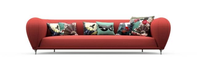 Montgolfière di Roche Bobois, design Marcel Wanders, è il nuovo divano quattro posti dalla forma leggera e dai braccioli sagomati “a mongolfiera” che è reso confortevole dai cuscini decorativi ricoperti in tessuto La Parisienne. É rivestito in tessuto rosso tinta unita e i piedini evocativi sono realizzati in acciaio opaco. Misura L 285 x P 115 x H 75 cm. www.roche-bobois.com Montgolfière di Roche Bobois, design Marcel Wanders, è il nuovo divano quattro posti dalla forma leggera e dai braccioli sagomati “a mongolfiera” che è reso confortevole dai cuscini decorativi ricoperti in tessuto La Parisienne. É rivestito in tessuto rosso tinta unita e i piedini evocativi sono realizzati in acciaio opaco. Misura L 285 x P 115 x H 75 cm. www.roche-bobois.com