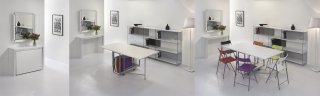 La consolle dal design essenziale Archimede di Pezzani contiene al suo interno un tavolo chiudibile e sei sedie pieghevoli in acciaio e plastica; è realizzata in laminato Ecologico con il bordo in alluminio cromato lucido. La consolle misura L 107 x P 36 x H 81 cm, il tavolo L 172 x P 92 x H 73 cm. Prezzo rispettivamente 375 euro e 485 euro; prezzo delle sedie First 38 euro cad. www.pezzani.eu La consolle dal design essenziale Archimede di Pezzani contiene al suo interno un tavolo chiudibile e sei sedie pieghevoli in acciaio e plastica; è realizzata in laminato Ecologico con il bordo in alluminio cromato lucido. La consolle misura L 107 x P 36 x H 81 cm, il tavolo L 172 x P 92 x H 73 cm. Prezzo rispettivamente 375 euro e 485 euro; prezzo delle sedie First 38 euro cad. www.pezzani.eu