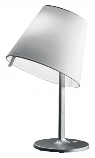 lampada Melampo Notte di Artemide in zama alluminio e raso di seta lampada Melampo Notte di Artemide in zama alluminio e raso di seta