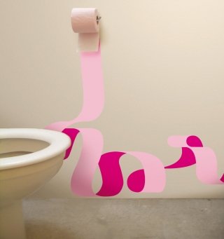 Un tocco divertente anche sul muro del bagno grazie agli stikers a parete della collezione Vinyl di Domestic. Toilet paper è un rotolo di carta igienica che si srotola all’infinito. La confezione contiene 25 pezzi posizionabili in base alla propria creatività. L’elemento finito misura L 100 x H 50 cm. Prezzo 51 euro. www.domestic.it Un tocco divertente anche sul muro del bagno grazie agli stikers a parete della collezione Vinyl di Domestic. Toilet paper è un rotolo di carta igienica che si srotola all’infinito. La confezione contiene 25 pezzi posizionabili in base alla propria creatività. L’elemento finito misura L 100 x H 50 cm. Prezzo 51 euro. www.domestic.it