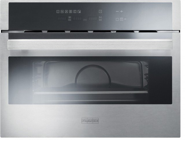 Ha programmatore elettronico e tasti touch il forno combinato Crystal Steel 46 FMW 46 CS C XS di Franke. Permette più opzioni di cottura tra cui ventilata e microonde anche con uso del grill, indipendente o simultaneo. Misura L 59,5 x P 52 x H 45,5 cm.
Prezzo 1.680,70 euro www.franke.com Ha programmatore elettronico e tasti touch il forno combinato Crystal Steel 46 FMW 46 CS C XS di Franke. Permette più opzioni di cottura tra cui ventilata e microonde anche con uso del grill, indipendente o simultaneo. Misura L 59,5 x P 52 x H 45,5 cm.
Prezzo 1.680,70 euro www.franke.com