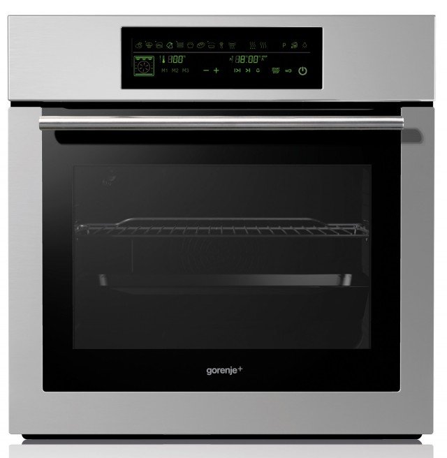 Consente la selezione elettronica dei programmi il forno multifunzione GP872X di Gorenje in classe di efficienza energetica A. Ha la funzione pirolitica e il sistema di controllo digitale delle temperature. Misura L 59,7 x P 55 x H 59,5 cm. Prezzo nella versione base 1.450 euro www.gorenje.it Consente la selezione elettronica dei programmi il forno multifunzione GP872X di Gorenje in classe di efficienza energetica A. Ha la funzione pirolitica e il sistema di controllo digitale delle temperature. Misura L 59,7 x P 55 x H 59,5 cm. Prezzo nella versione base 1.450 euro www.gorenje.it