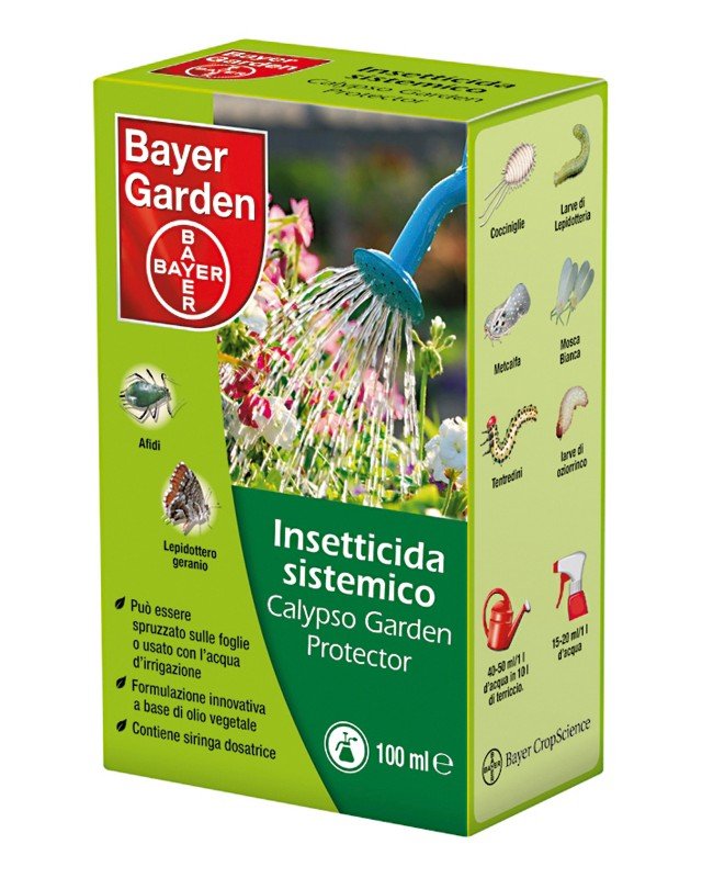 Calypso Garden Protector di Bayer Garden è un insetticida efficace contro il lepidottero dei gerani ( la farfallina) Calypso Garden Protector di Bayer Garden è un insetticida efficace contro il lepidottero dei gerani ( la farfallina)