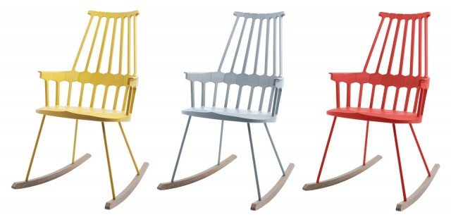 Un mix davvero riuscito tra linee retrò e stile minimal contemporaneo. La sedia Comback di Kartell è una reinterpretazione di un grande classico: la sedia Windsor, molto in voga nel 18° secolo. La designer Patricia Urquiola ha rispettato le caratteristiche principali della tradizionale sedia Windsor giocando sulle linee più essenziali e moderne e su una gamma di colori vivaci. Grazie all'utilizzo del policarbonato, la seduta è leggerissima e molto confortevole. È disponibile con base a slitta o con le tradizionali 4 gambe in legno, o nella versione girevole. Misura L 58 x H 100 x P 58 cm - Seduta H 44 cm. Prezzo 476 euro. www.kartell.it Un mix davvero riuscito tra linee retrò e stile minimal contemporaneo. La sedia Comback di Kartell è una reinterpretazione di un grande classico: la sedia Windsor, molto in voga nel 18° secolo. La designer Patricia Urquiola ha rispettato le caratteristiche principali della tradizionale sedia Windsor giocando sulle linee più essenziali e moderne e su una gamma di colori vivaci. Grazie all'utilizzo del policarbonato, la seduta è leggerissima e molto confortevole. È disponibile con base a slitta o con le tradizionali 4 gambe in legno, o nella versione girevole. Misura L 58 x H 100 x P 58 cm - Seduta H 44 cm. Prezzo 476 euro. www.kartell.it