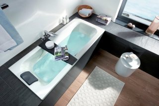 vasca a incasso in acrilico Loop & Friends di Villeroy&Boch vasca a incasso in acrilico Loop & Friends di Villeroy&Boch