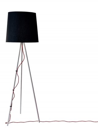 lampada Eva di Martinelli Luce in alluminio e tessuto lampada Eva di Martinelli Luce in alluminio e tessuto
