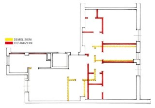 pianta demolizioni costruzioni casa 80 mq
