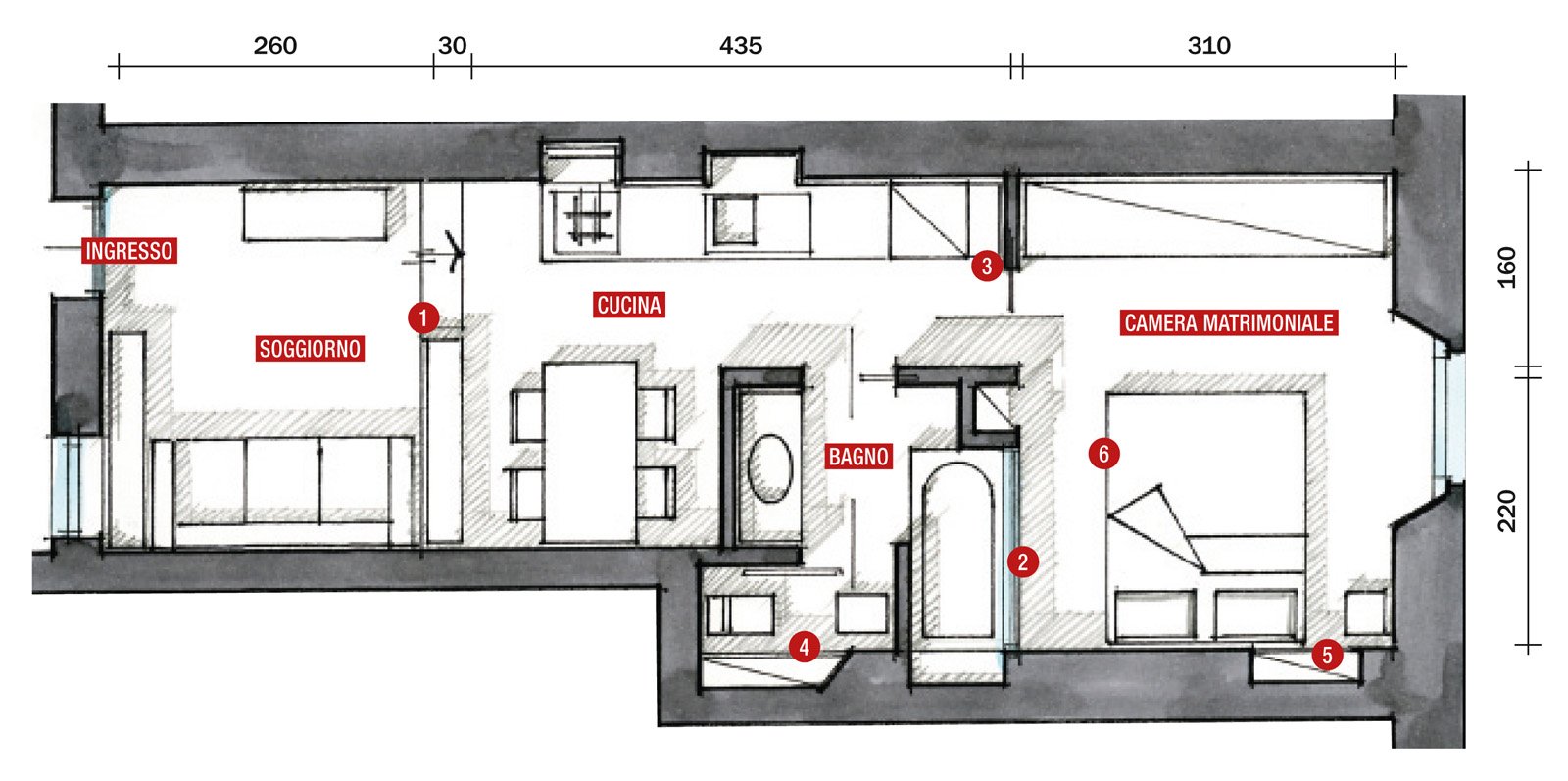 Una casa di 35 mq, sfruttati al massimo cose di casa Monolocale 35 mq