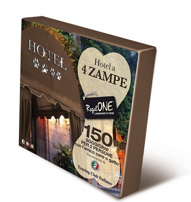 cofanetto “Hotel a 4 Zampe” di RegalOne propone una selezione di Hotel, B&B e agriturismi al mare, in montagna, in collina o città d’arte cofanetto “Hotel a 4 Zampe” di RegalOne propone una selezione di Hotel, B&B e agriturismi al mare, in montagna, in collina o città d’arte