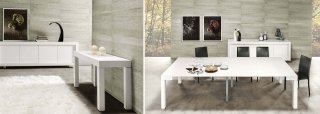 P300, la console-tavolo di Riflessi presenta una gamma ampia di finiture tutte ecologiche: impiallacciato noce canaletto, ciliegio, rovere affumicato, rovere tinto wengè, grigio, cenere, naturale, bianco, tabacco e nero, oltre a tutti i colori della scala RAL. Una console di 50 cm si trasforma in un tavolo che può raggiungere lunghezza massima di 3 metri. Nelle dimensioni L 130 - P 50/300, H 76 cm, laccato bianco opaco o rovere tinto; prezzo 2.880 www.riflessisrl.it P300, la console-tavolo di Riflessi presenta una gamma ampia di finiture tutte ecologiche: impiallacciato noce canaletto, ciliegio, rovere affumicato, rovere tinto wengè, grigio, cenere, naturale, bianco, tabacco e nero, oltre a tutti i colori della scala RAL. Una console di 50 cm si trasforma in un tavolo che può raggiungere lunghezza massima di 3 metri. Nelle dimensioni L 130 - P 50/300, H 76 cm, laccato bianco opaco o rovere tinto; prezzo 2.880 www.riflessisrl.it